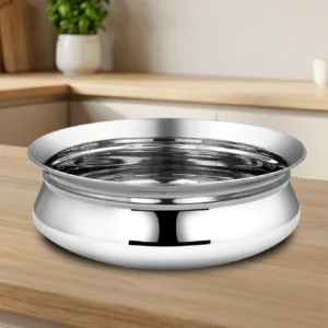 Stainless Steel Babycon Biryani Handi : Kitchen Serving, Cooking Bowl, Biryani Handi for Kitchen & Restaurant, Cookware