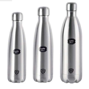 CELLO Swift Insulated Stainless Steel Flask Water Bottle for Daily Use | ISI Certified Double Wall Vacuum Insulated 24 Hours Hot & Cold Thermos Water Bottle for School, Picnic, Gym & Travel