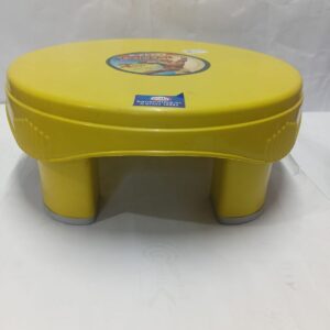 Round Plastic Multipurpose Stool (Yellow)