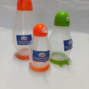 Penguin-Shaped Plastic Squeeze Bottles - Leak-Proof Oil & Sauce Dispensers (Set of 3)