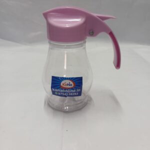Premium Transparent Liquid Dispenser with Easy-Grip Handle (Pink)