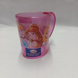 Pink Princess Transparent Kids Glass-Style Mug