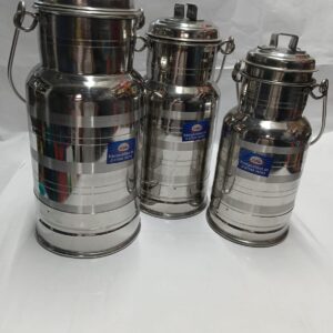 Premium Strong Stainless Steel Milk Can / Storage Container Set
