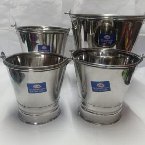 Stainless Steel Vali (Stainless Steel Bucket with Handle)