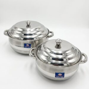 Stainless Steel Samayal pathiram Kadai ( Stainless steel cooking pot with lid )