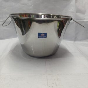 Stainless Steel Deep Serving Bucket with Side Handles