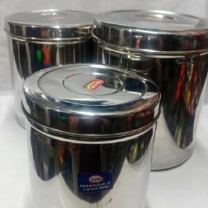 Stainless Steel SAMBADAM Set of Three( Stainless Steel Storage container )