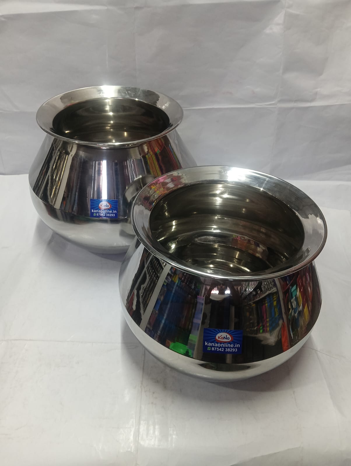Stainless Steel Deksha (Premium Stainless Steel Wide-Mouth Handi Set)