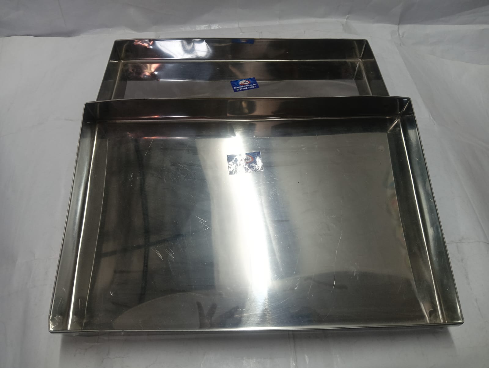 Stainless Steel Rectangular Deep Trays - Image 3