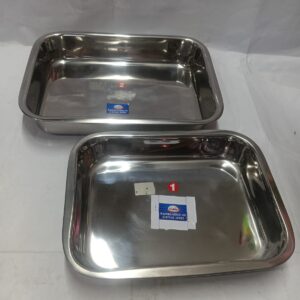 Stainless Steel Rounded Rectangular Serving Trays