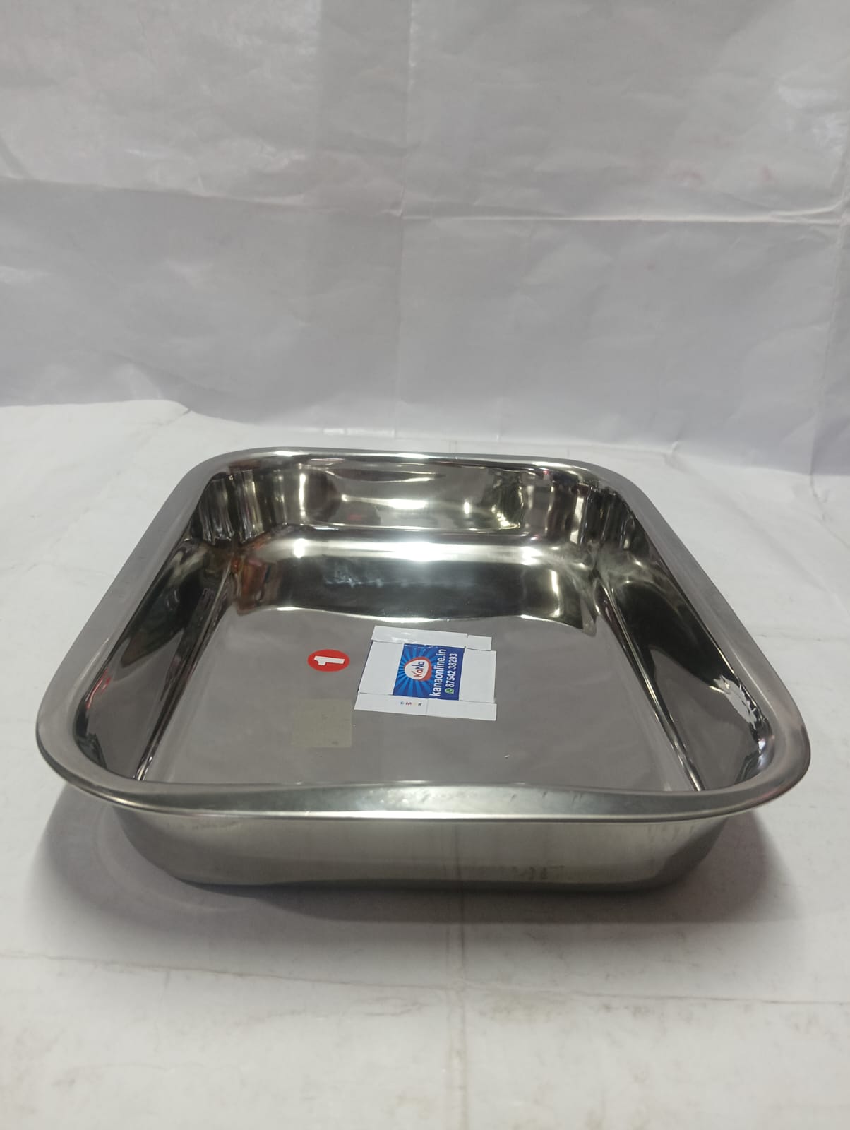 Stainless Steel Rounded Rectangular Serving Trays - Image 2