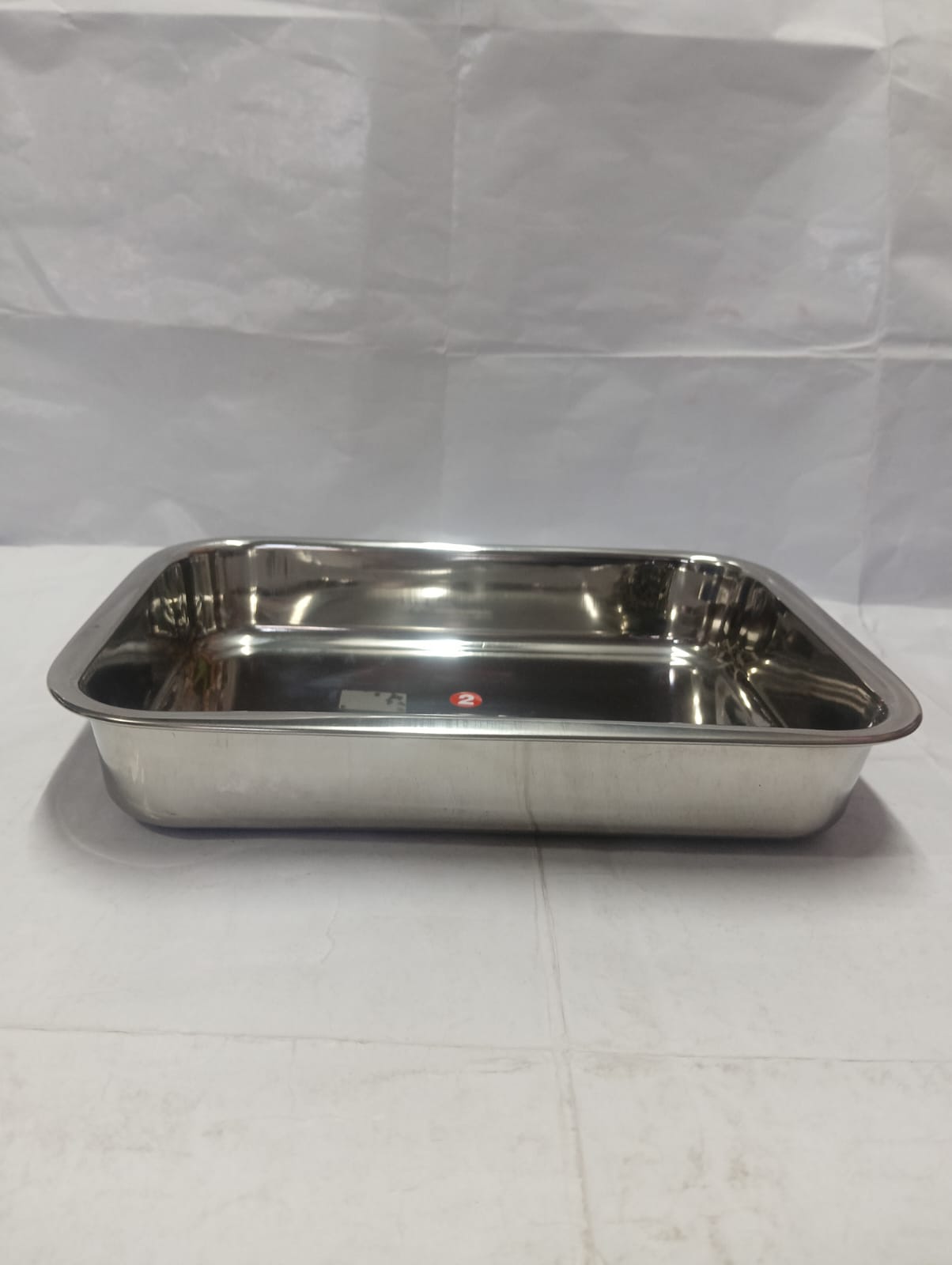 Stainless Steel Rounded Rectangular Serving Trays - Image 6