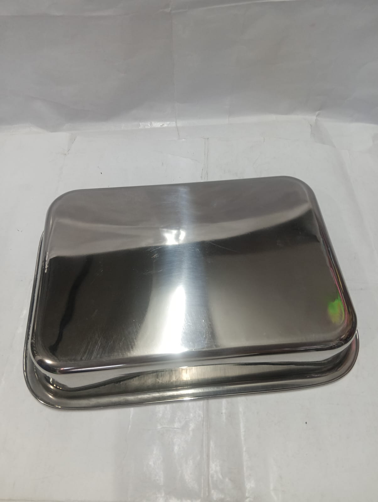 Stainless Steel Rounded Rectangular Serving Trays - Image 9