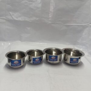 Mini Stainless Steel Deep Topes Set (Size 1-4)