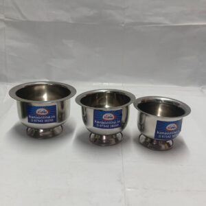 Stainless Steel Multi-Purpose Serving & Pooja Bowl with Stand