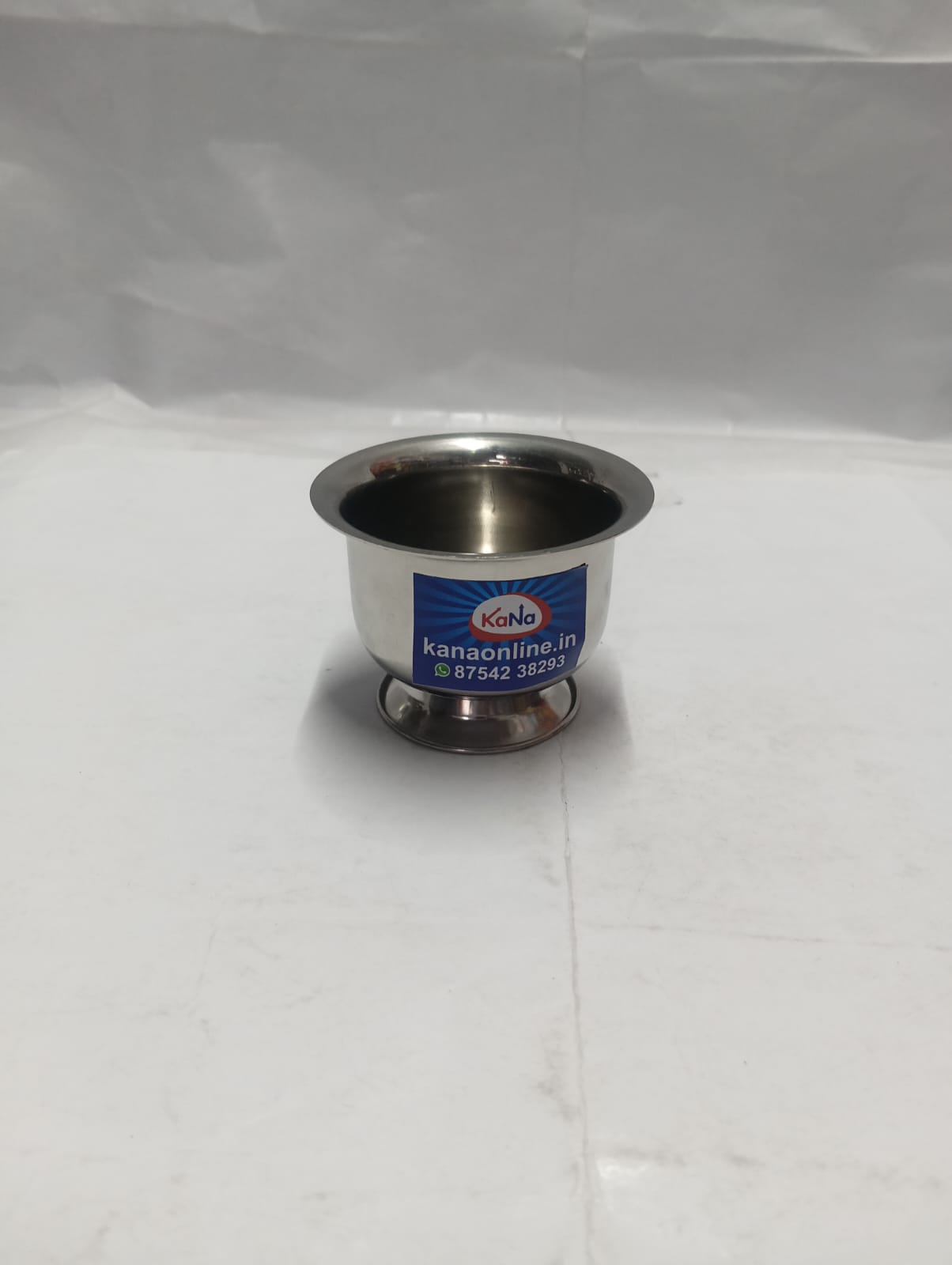 Stainless Steel Multi-Purpose Serving & Pooja Bowl with Stand - Image 3