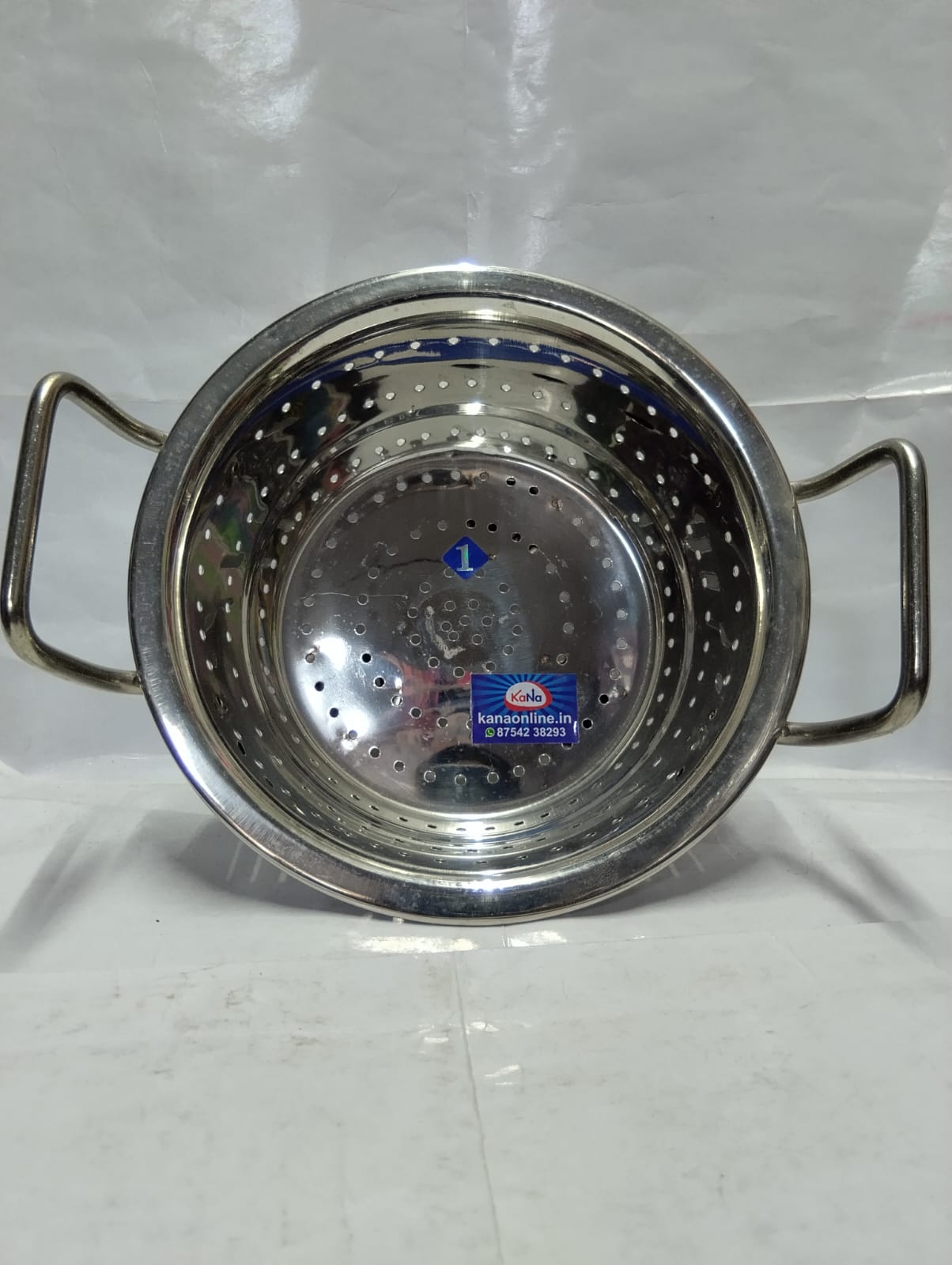 Stainless Steel Vegetable Strainer With Side Handle - Image 2