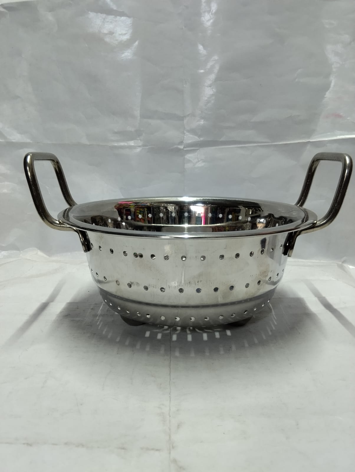 Stainless Steel Vegetable Strainer With Side Handle