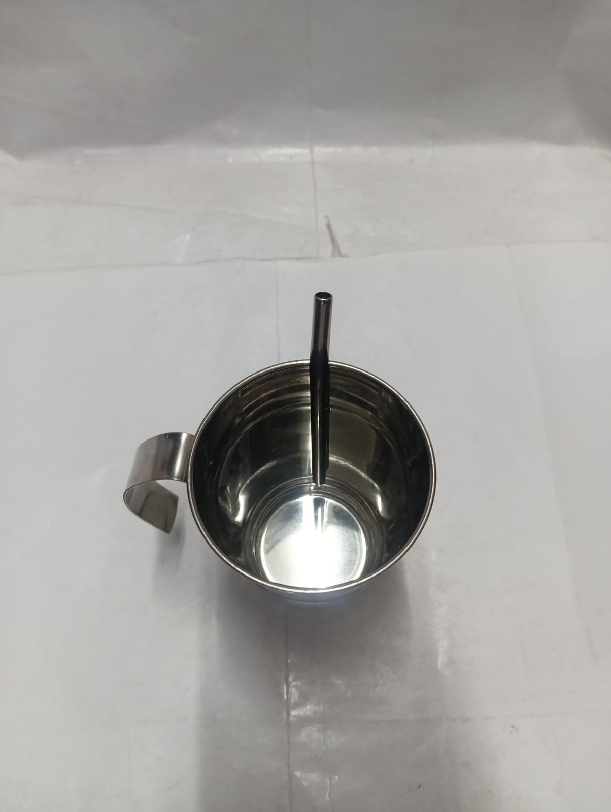 Stainless Steel Feeding Mug with Built-in Straw - Image 5