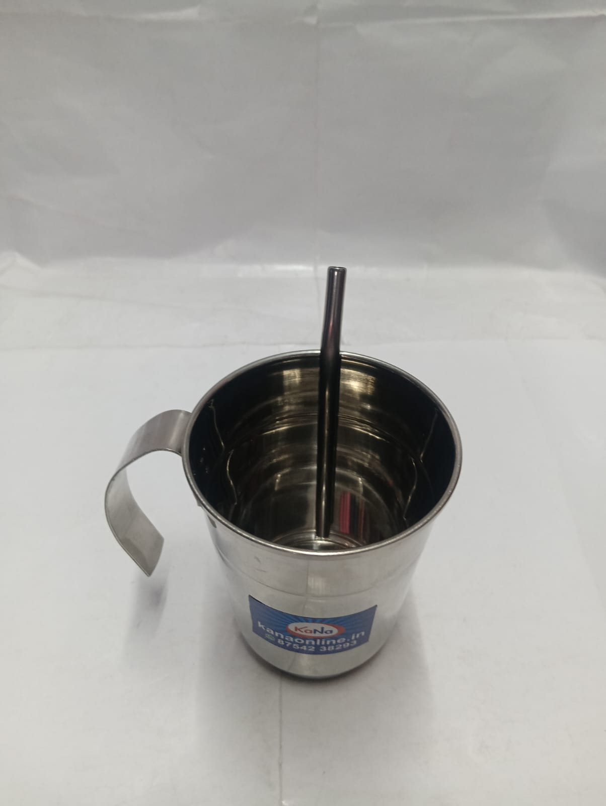 Stainless Steel Feeding Mug with Built-in Straw - Image 7