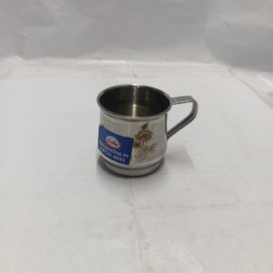 Stainless Steel Laser-Engraved Floral Tea/Coffee Mug