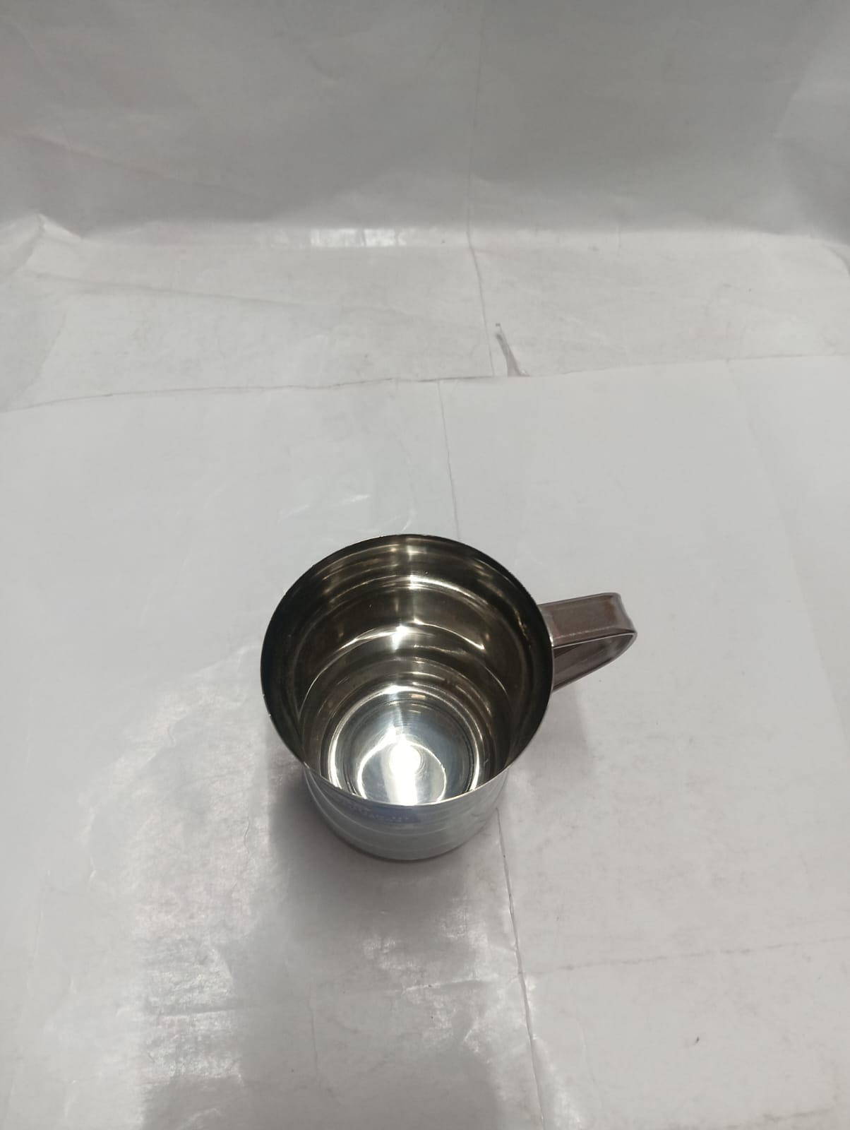 Stainless Steel Wide-Rim Tapered Line Mug - Image 2