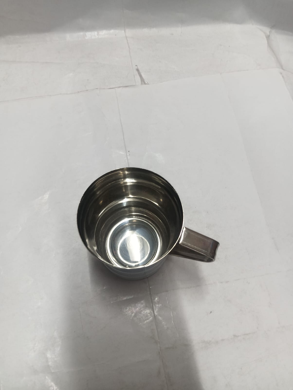 Stainless Steel Wide-Rim Tapered Line Mug - Image 4
