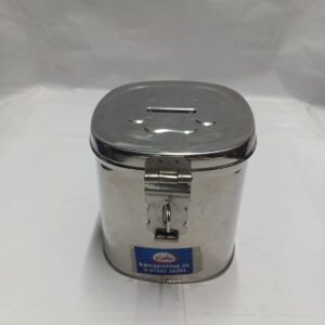 Stainless Steel Square Locking Undiyal (Hundi/Piggy Bank)