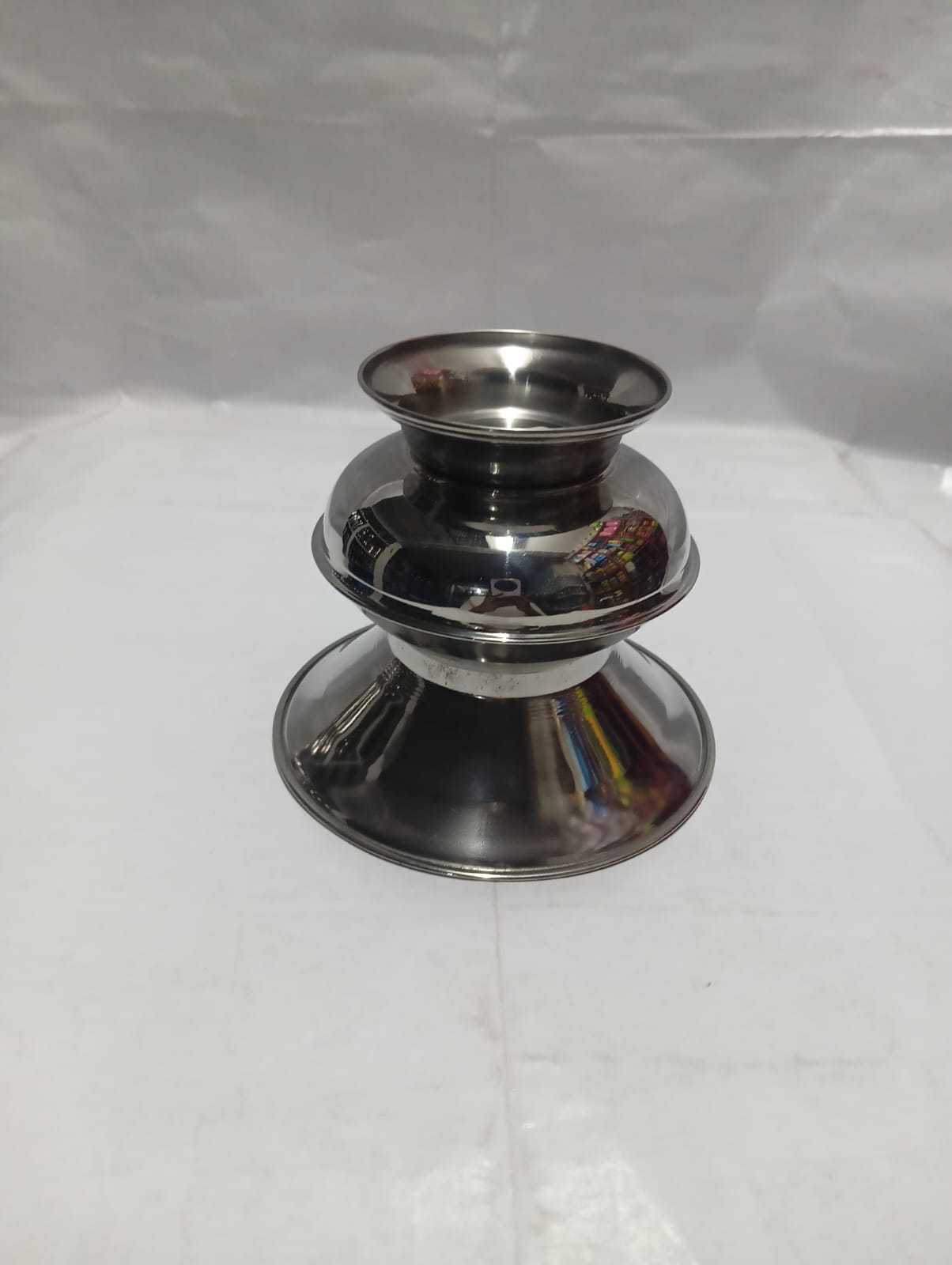 Stainless Steel KUMBA (Stainless Steel Betel Spittoon with Stand Base) - Image 3