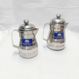 Stainless Steel Oil Dispenser Jug Pair (Set of 2)