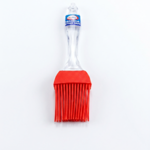 Flexible Silicone Food Basting & Pastry Brush with Ergonomic Clear Handle