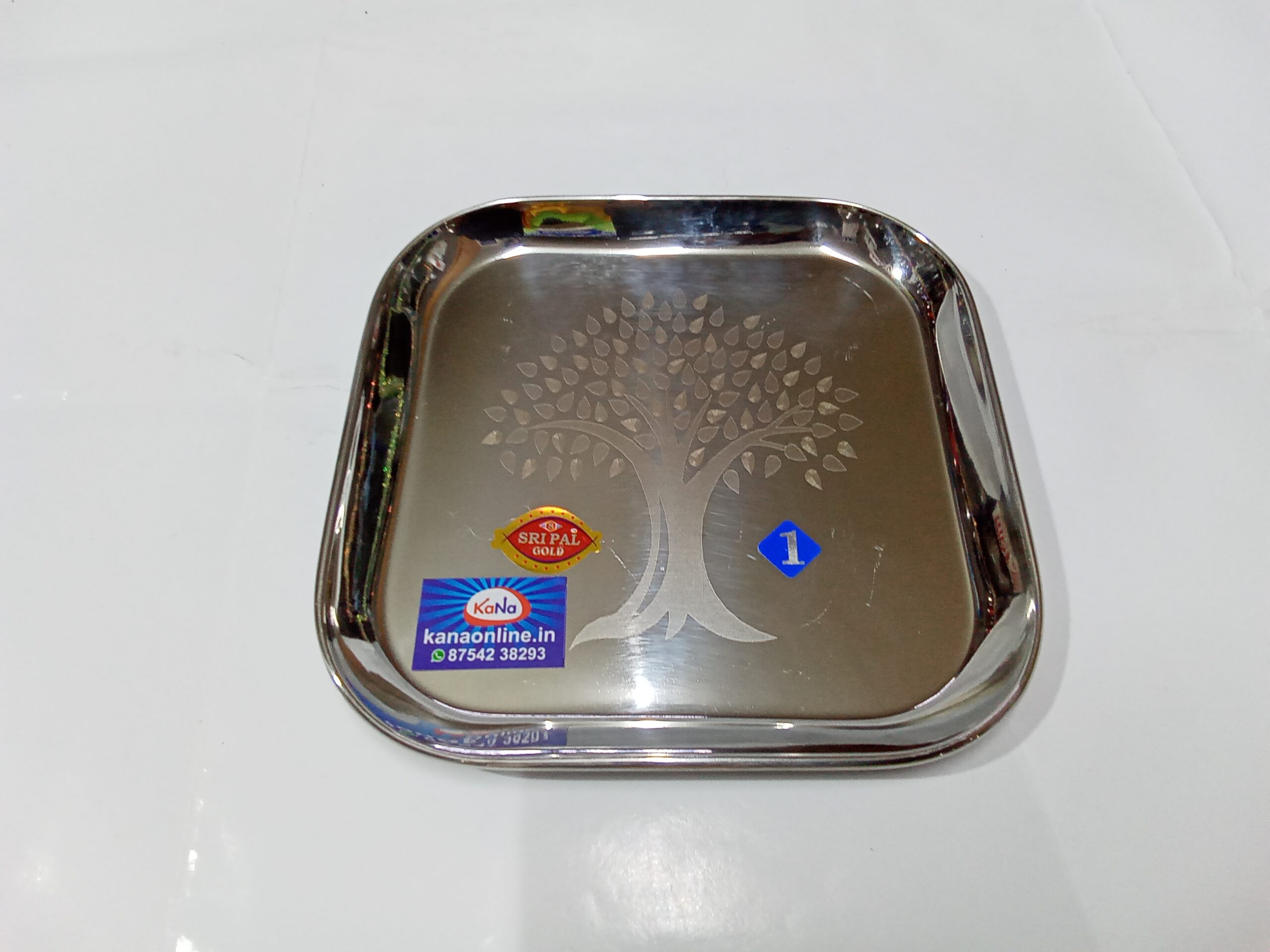 S.S FANCY SQUARE PLATE (NO:01)