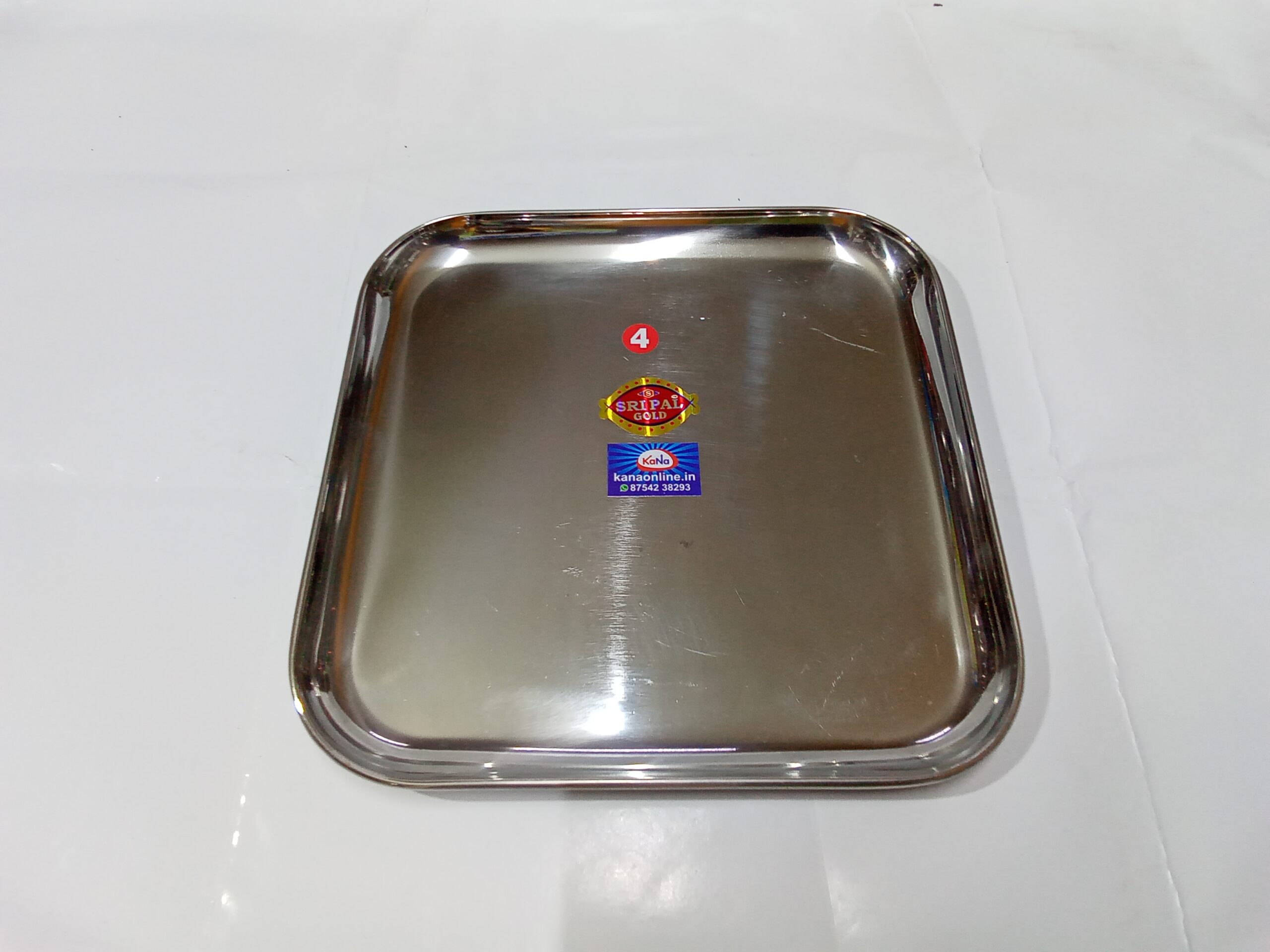 S.S PLAIN SQUARE PLATE(NO:04)