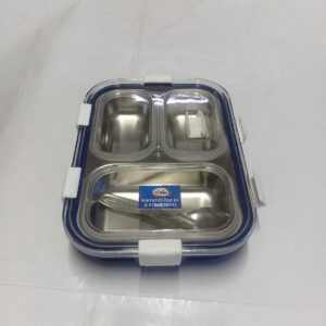 Stainless steel lunch box with covered Plastic and Lid