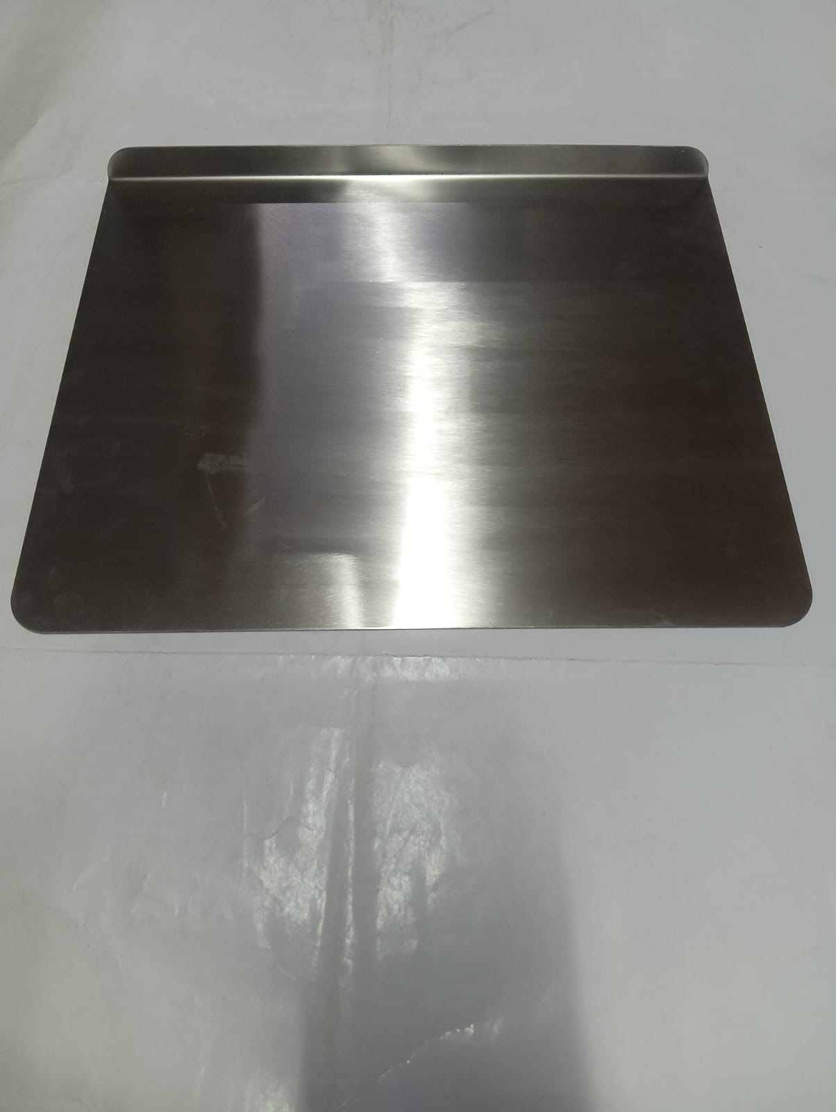 Premium Stainless Steel L-Shaped Chopping & Pastry Board with Countertop Lip - Image 4