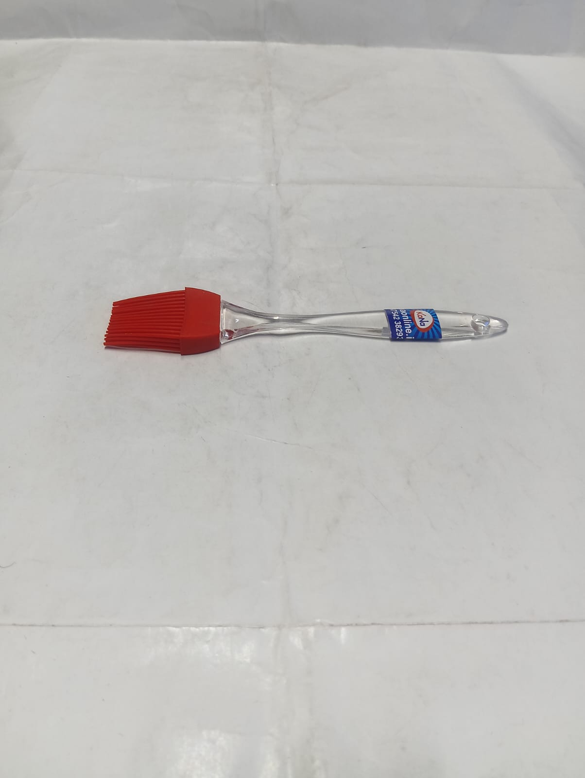Flexible Silicone Food Basting & Pastry Brush with Ergonomic Clear Handle - Image 4