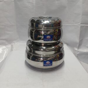 Premium Laser-Design Stainless Steel Belly Tiffin Box Set