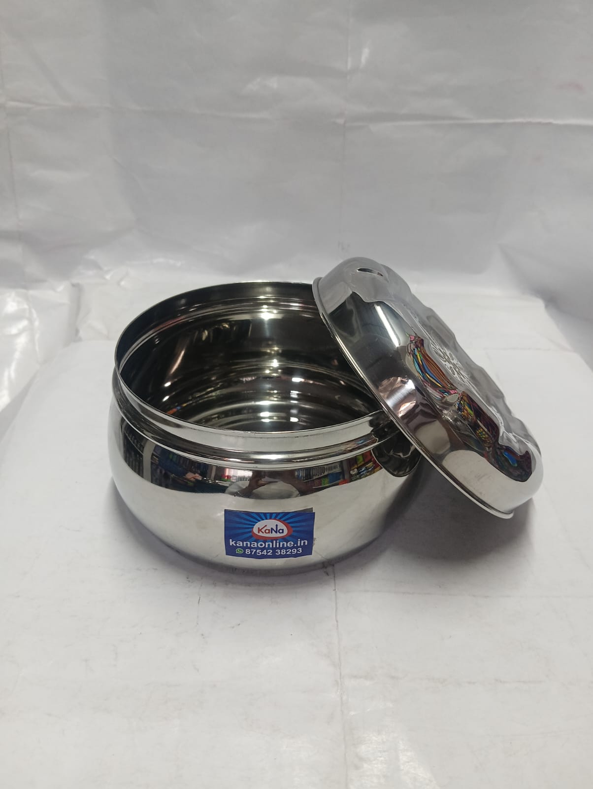 Premium Laser-Design Stainless Steel Belly Tiffin Box Set - Image 6