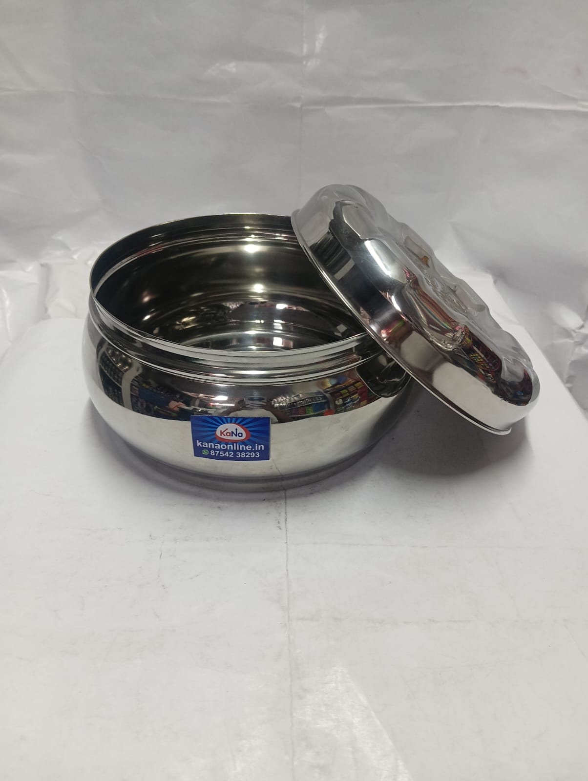 Premium Laser-Design Stainless Steel Belly Tiffin Box Set - Image 7