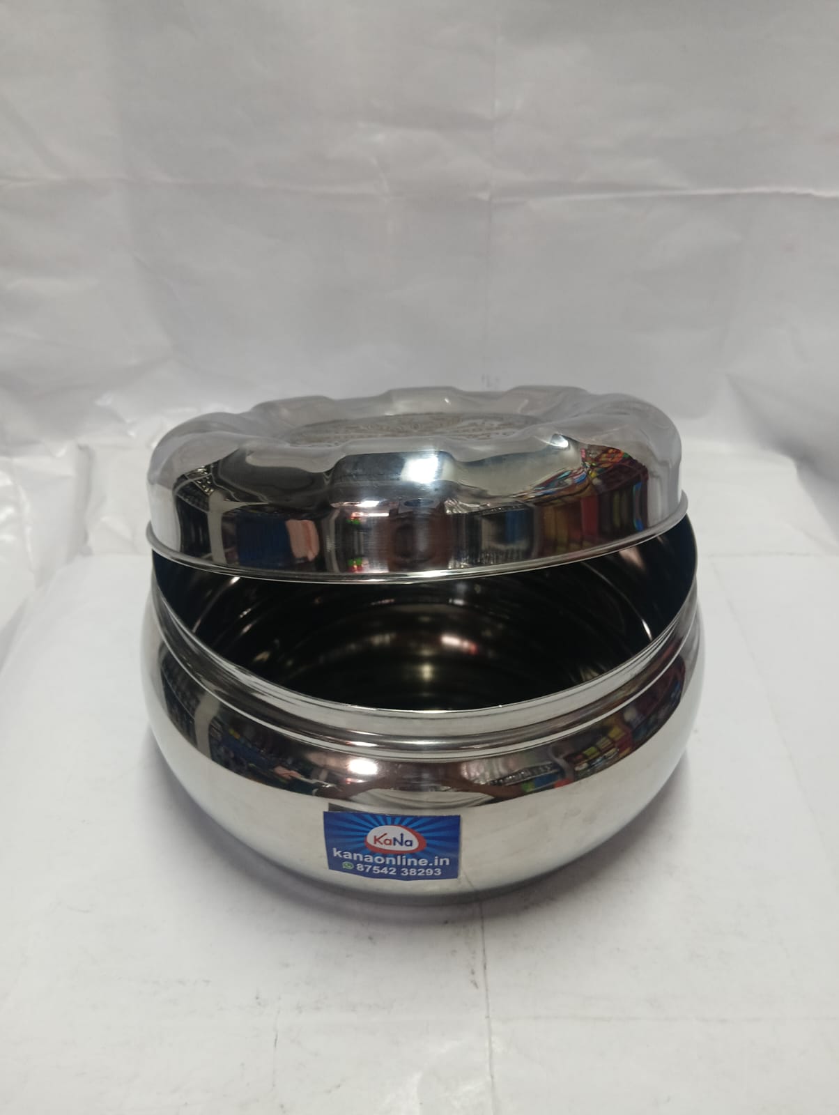 Premium Laser-Design Stainless Steel Belly Tiffin Box Set - Image 8