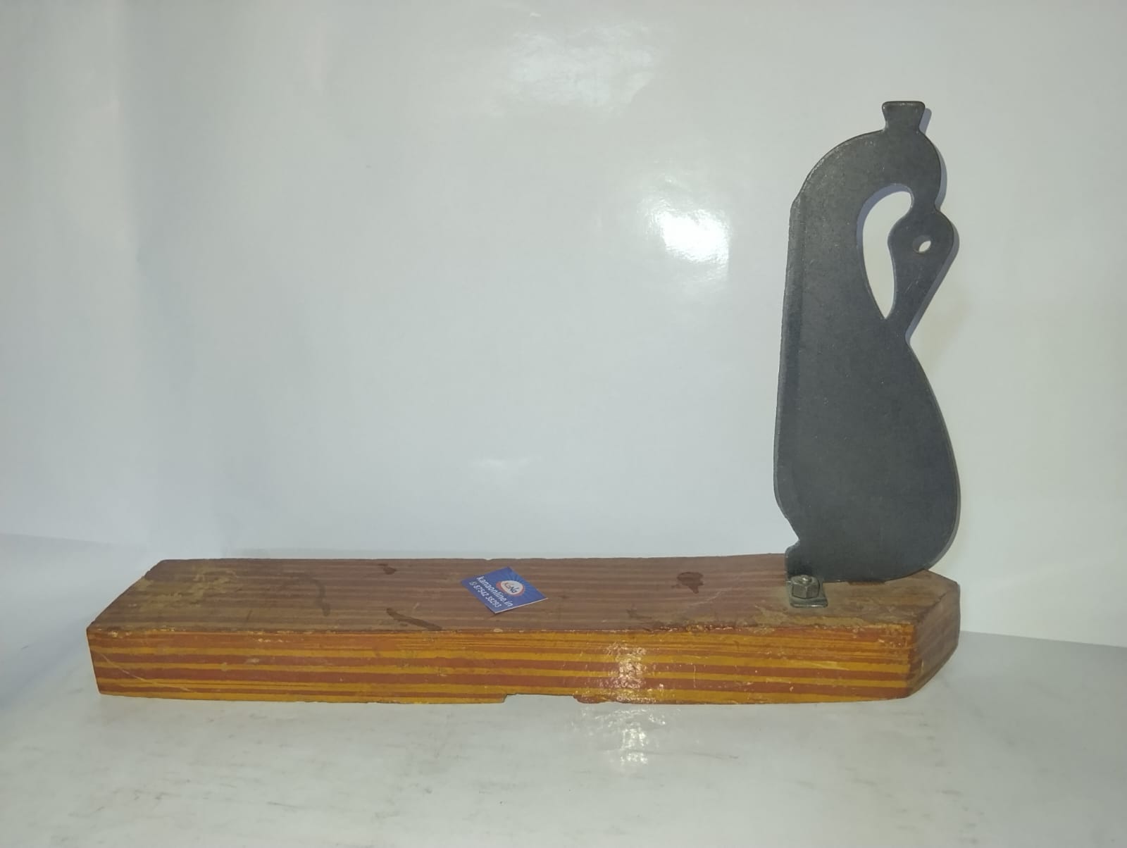 Wooden Aruvamanai With Iron Blade