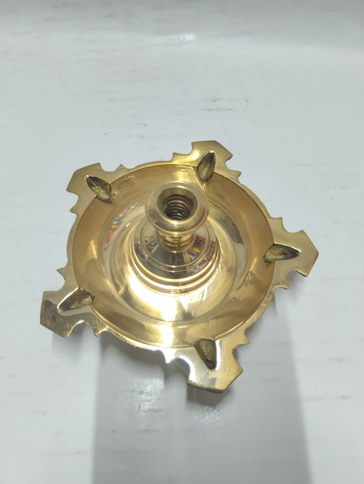 Premium Traditional Brass Kutthu Vilakku (Pillar Lamp) - Image 3