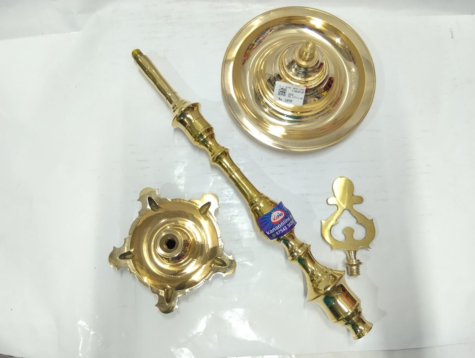 Premium Traditional Brass Festivel Kuthu Velakku - Image 2
