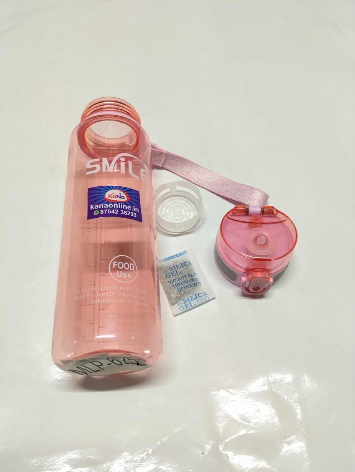 Plastic Flip-Top Water Bottle - Image 2