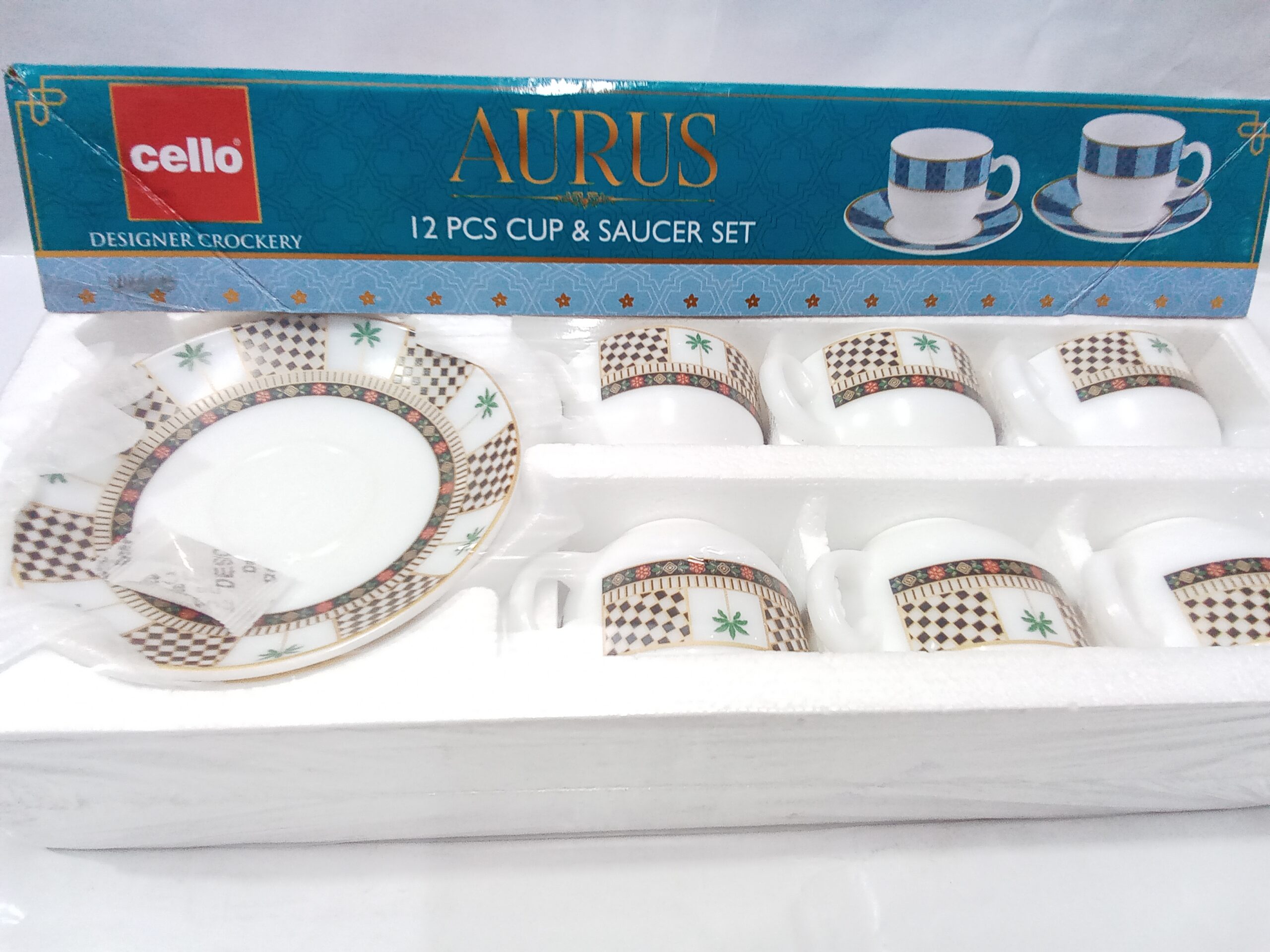 CELLLO-AURUS (12PCS) CUP&SAUCER (SET)