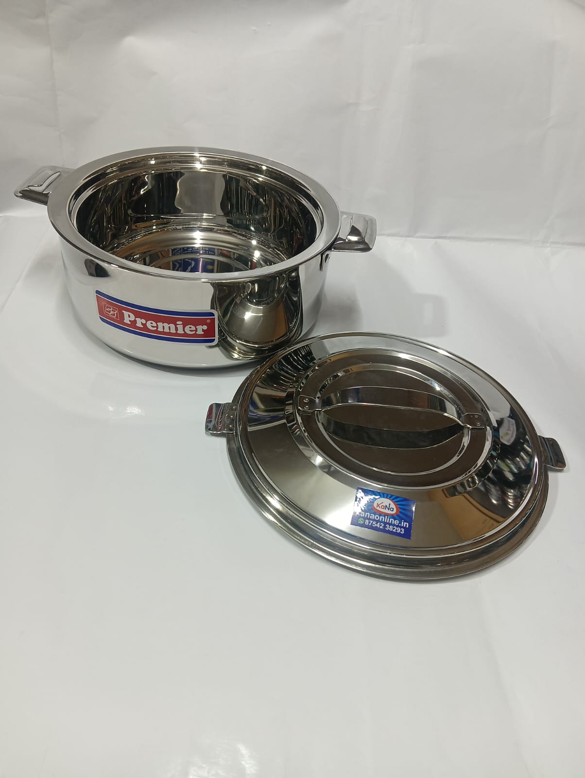 Premier Stainless Steel Double-Walled Insulated Casserole Hot Box Set (Set of 3) - Image 2