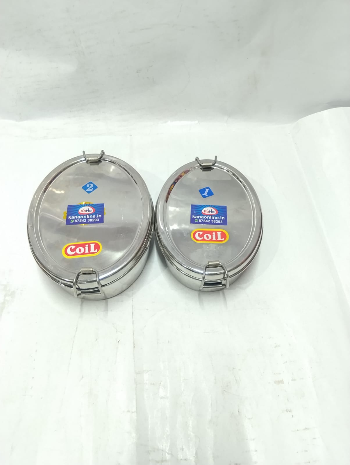 Stainless Steel Round Clip Lock Tiffin Box
