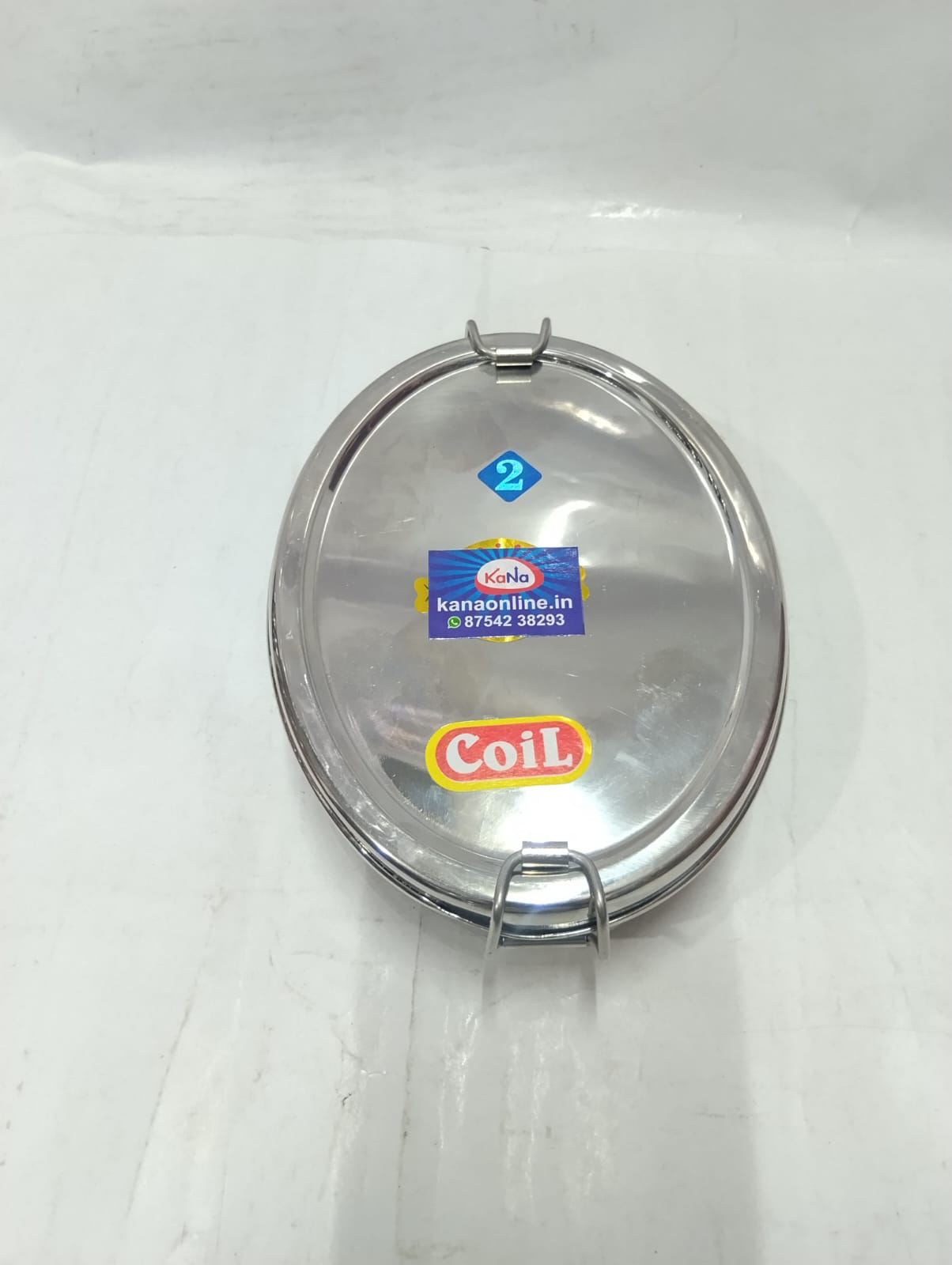 Stainless Steel Round Clip Lock Tiffin Box - Image 3