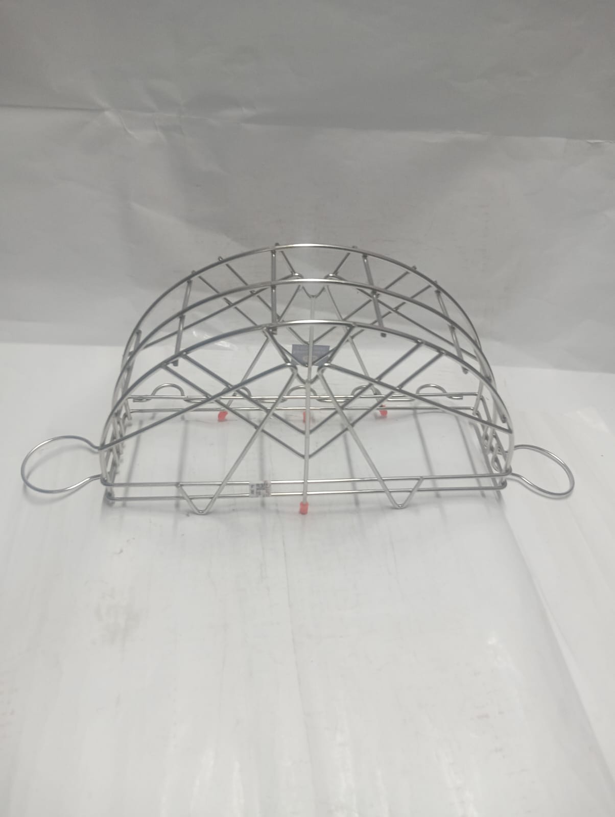 Stainless Steel Vessel Stand Plate Organizer Rack - Image 3
