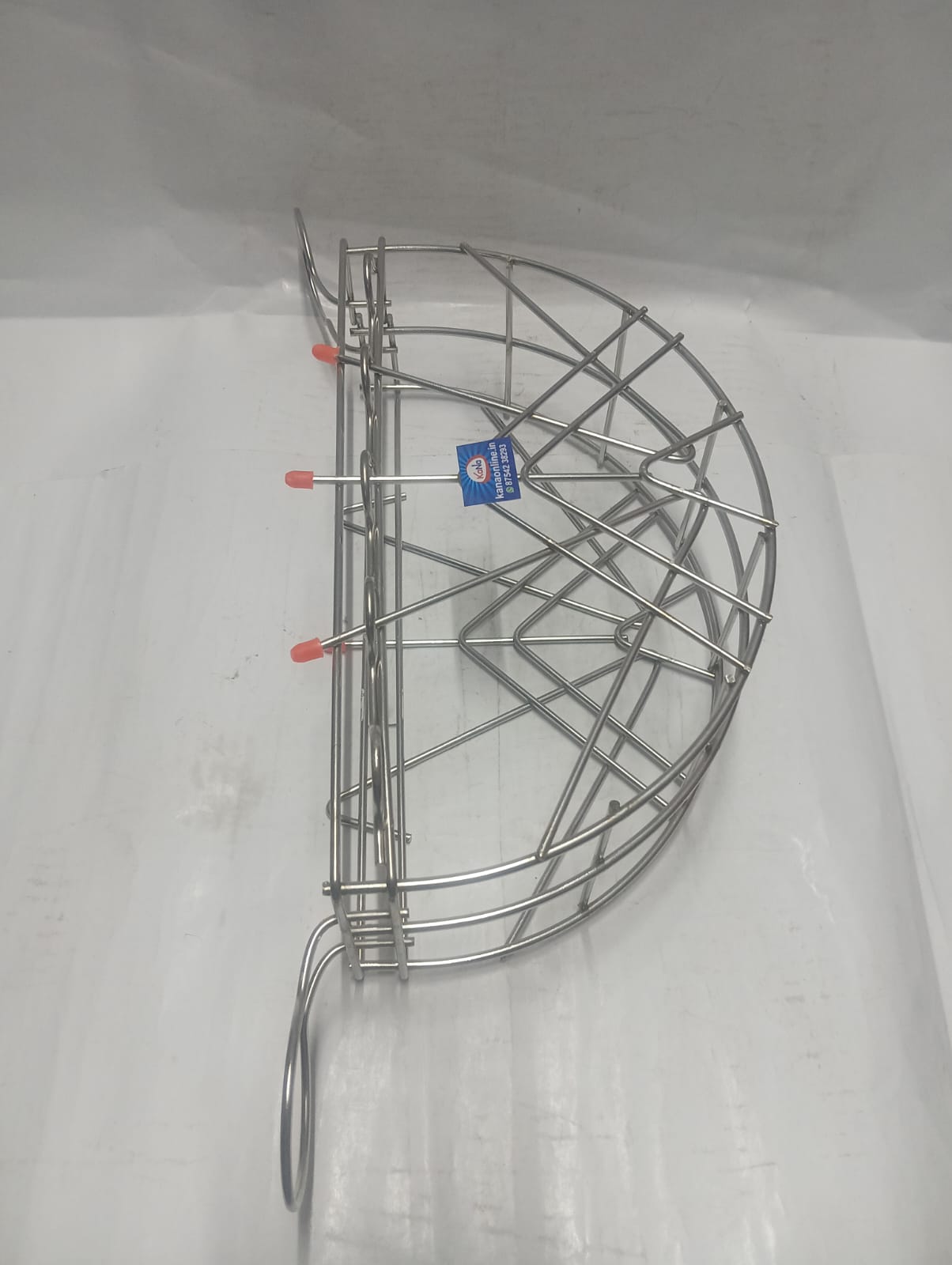 Stainless Steel Vessel Stand Plate Organizer Rack - Image 5